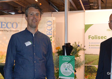 Yvo Kouwenhoven and Willem Piet of Pireco, which offers biostimulants.                           
